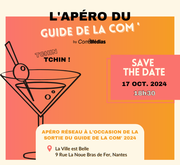 Apéro - Évènement - Guide de la com 2024 - Apéro - Réseautage